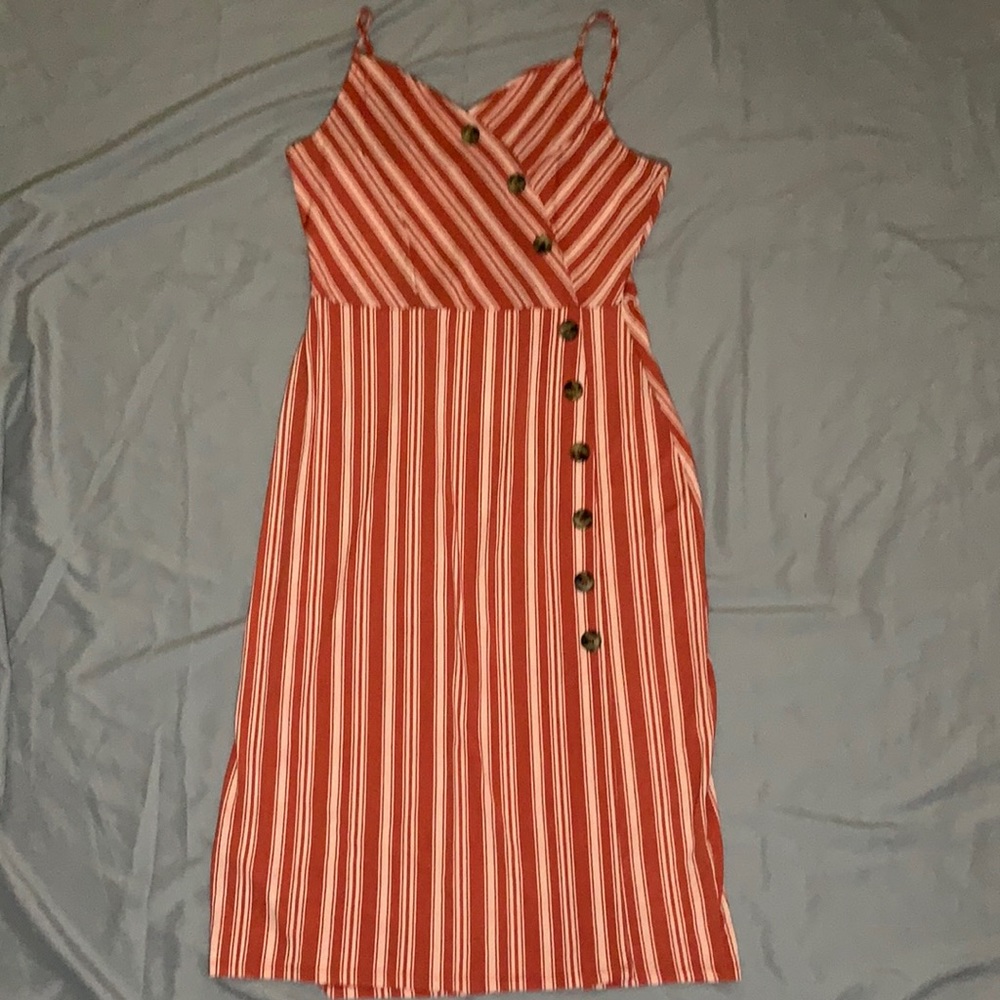 Midi button down dress
